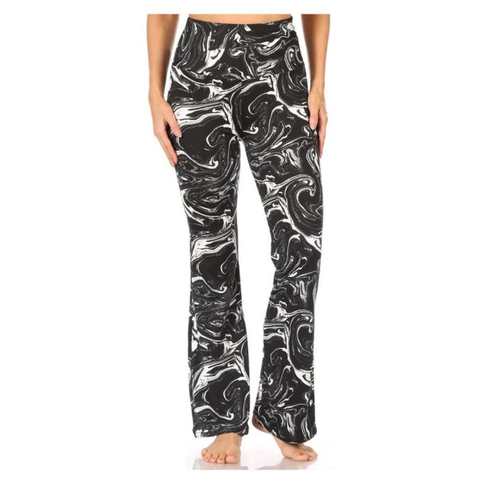 Chandly Women's Pants Flare High Waisted Casual Palazzo Bottoms